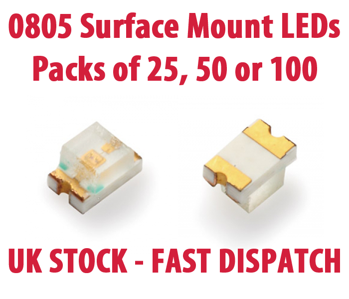 0805 SMD UV/Purple Pack of 20 Ultra Bright LED 