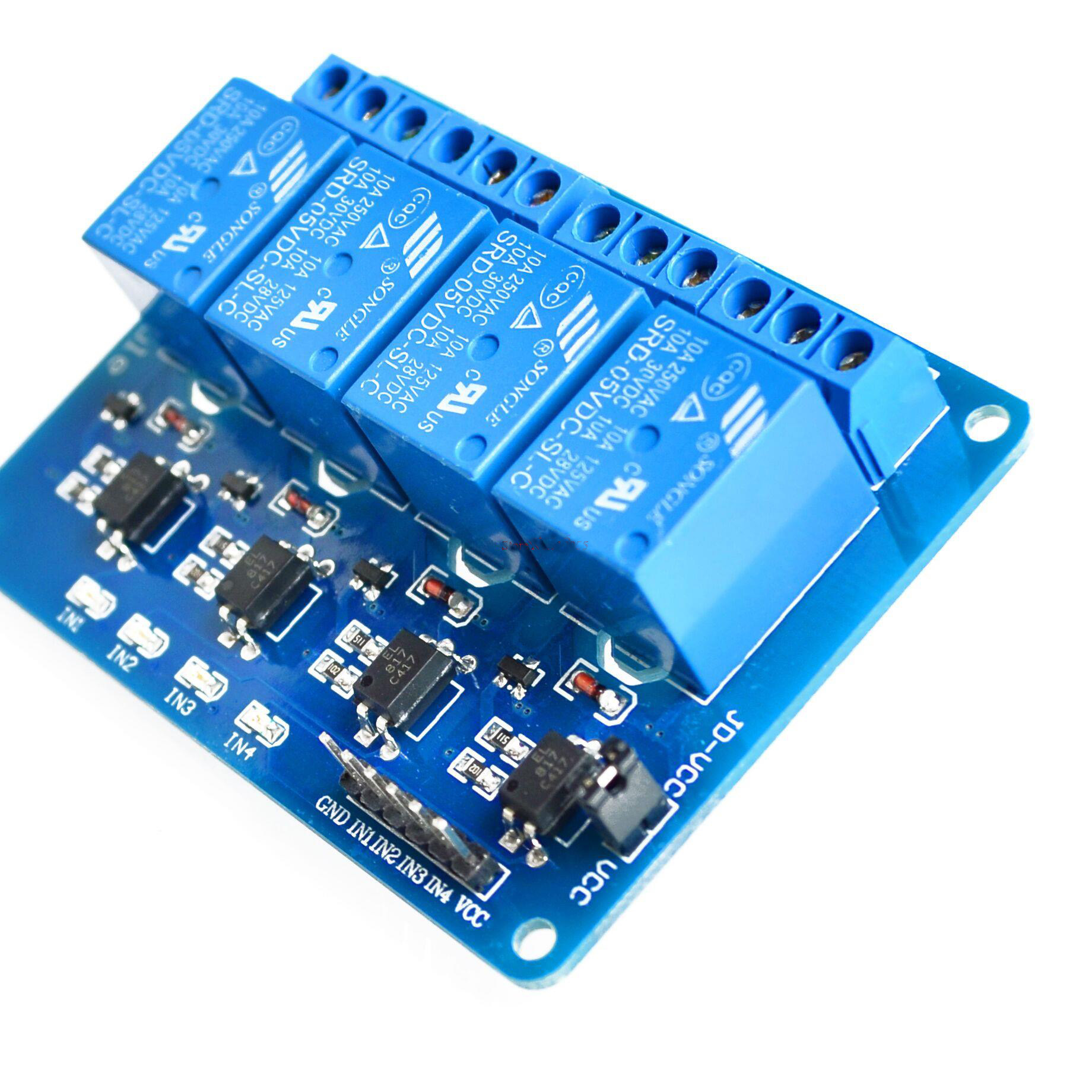 12v Dc Relay Modules 1 2 4 And 8 Way Opto Isolation Arduino Pic Pi