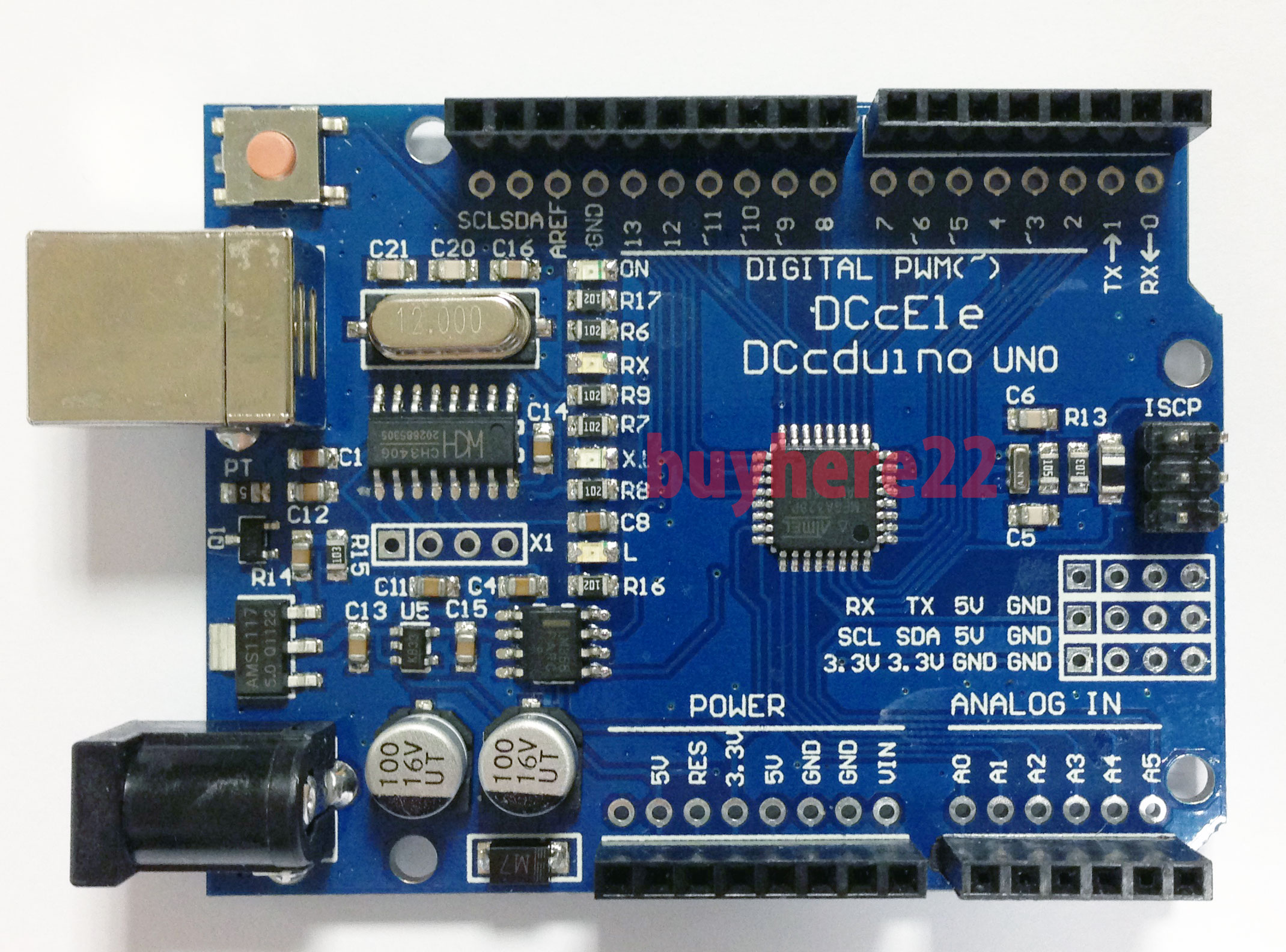 Arduino UNO – ATMEGA 328P – SMD – ESCLabs