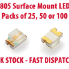 SMD 0805 Series LED LEDs Super Bright Blue White Red Green Pack 25 50 100 - Image 2