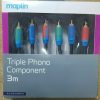 Triple Phono Plug to Triple Phono Plug Cable 3m RP